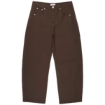 Parke Cotton Twill Horseshoe Pants Chocolate