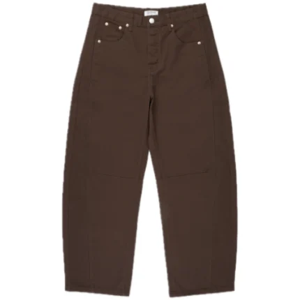 Parke Cotton Twill Horseshoe Pants Chocolate