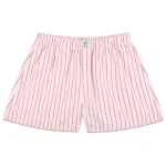 Parke Frill Boxer Shorts Light Pink Stripe