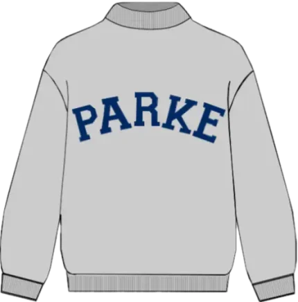 Parke Heritage Varsity Mockneck Classic Grey Denim 1