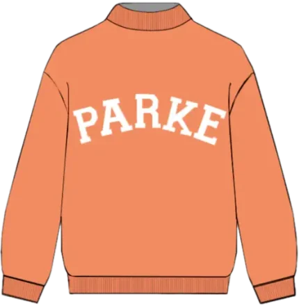 Parke Heritage Varsity Mockneck Creamsicle White 1