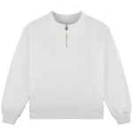 Parke Quarter Zip Mockneck Heather Grey 3