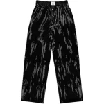 Parke Sequin Boxer Pants Black