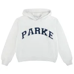 Parke Varsity Hoodie Sweatshirt Classic Grey Navy 2