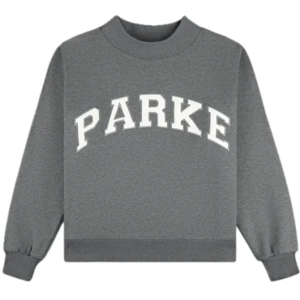 Parke Varsity Mockneck Stormy White 2