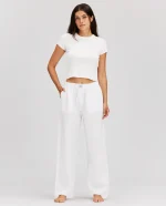 ParkeLinen Boxer Pants White 2