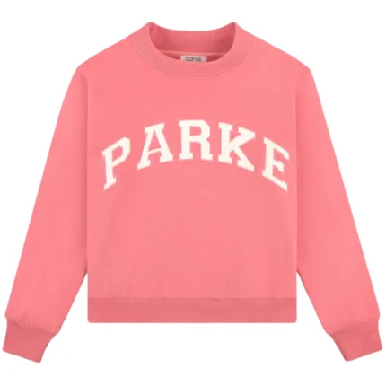 Parke Valentine's Day Varsity Mockneck Bubblegum & White (2)