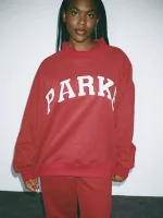 Parke Valentine's Day Varsity Mockneck Burgundy & White (1)