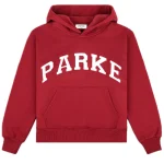 Parke Varsity Hoodie Sweatshirt Burgundy & White (2)