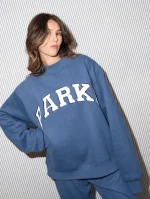 Parke Varsity Mockneck Sapphire & White (1)